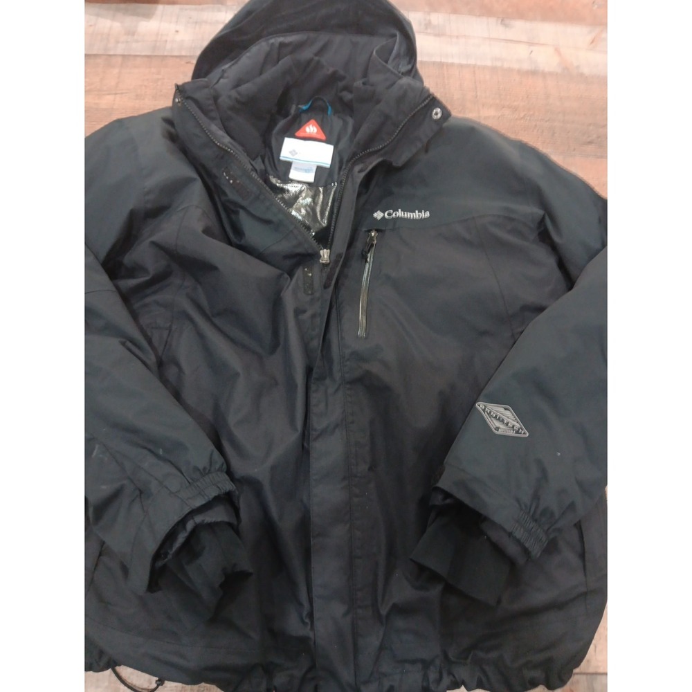 Columbia  3 In 1 Interchange Jacket Men XL Blac 3 In 1 Omni-Heat Tech Waterproof